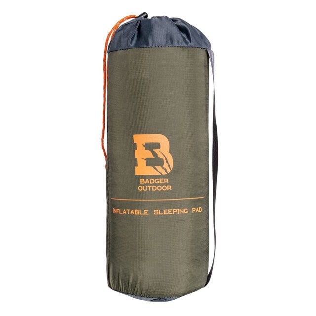 Łóżko polowe składane Mil-Tec US Style + materac Badger Outdoor + poduszka - zestaw