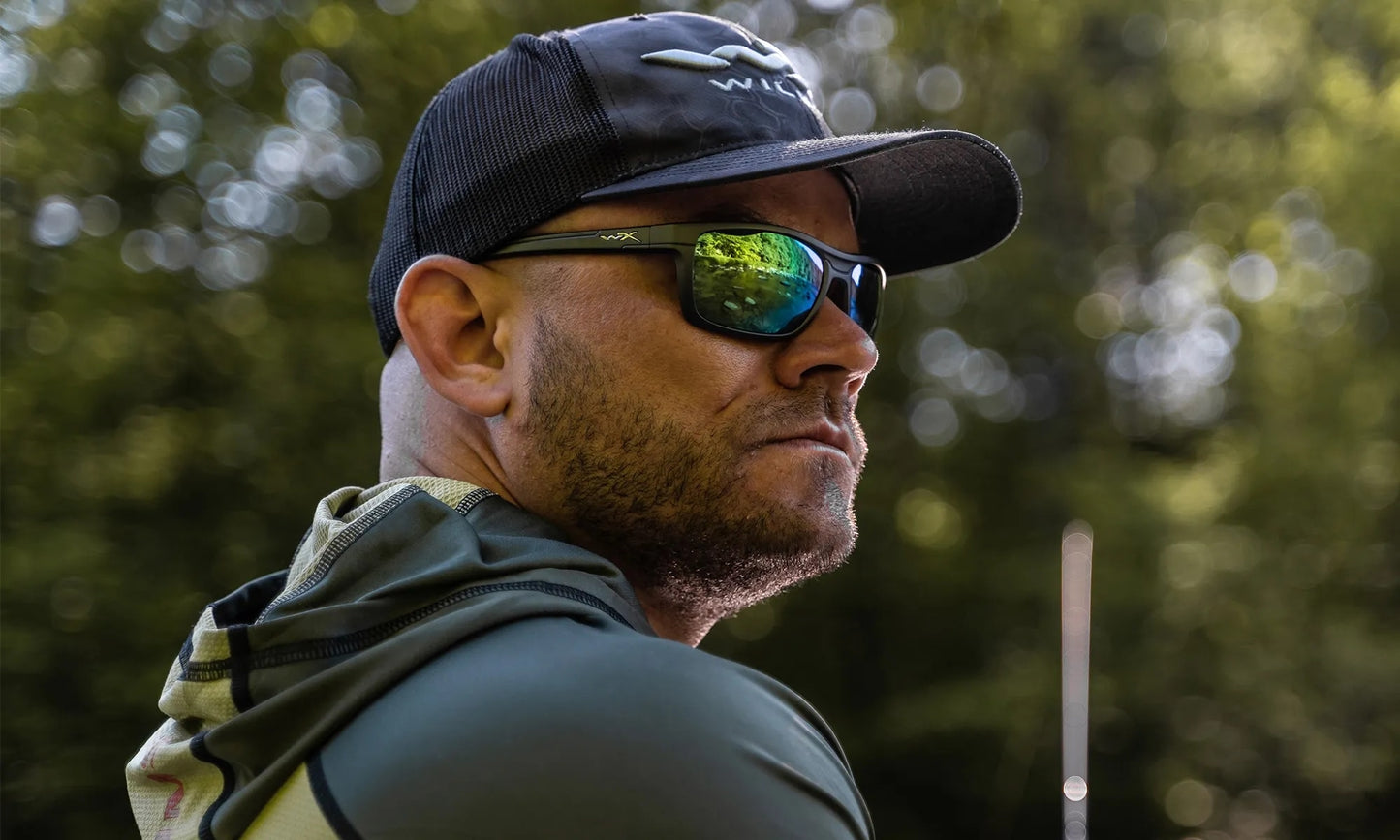 Okulary Wiley X Kingpin - Captivate Polarized Green Mirror/Matte Graphite