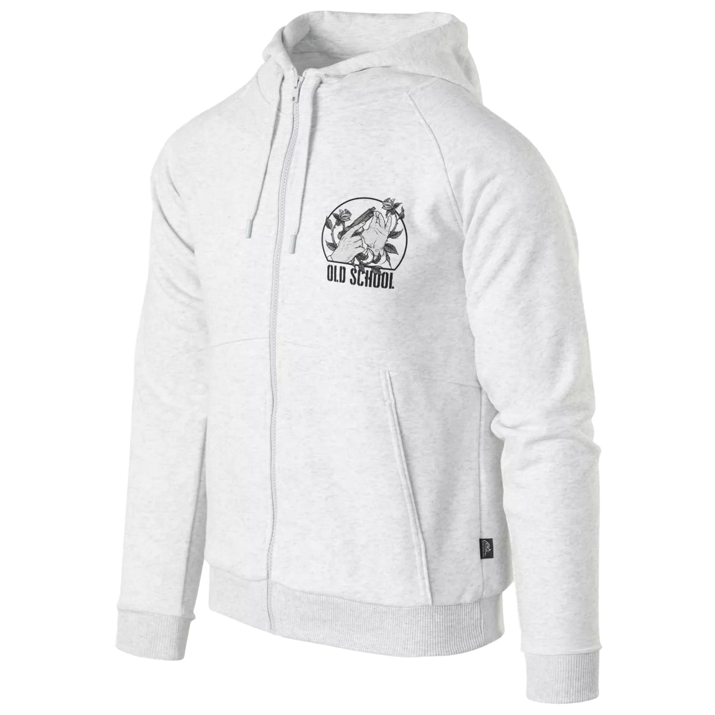 Bluza Helikon Full-Zip Old School - Light Grey Melange