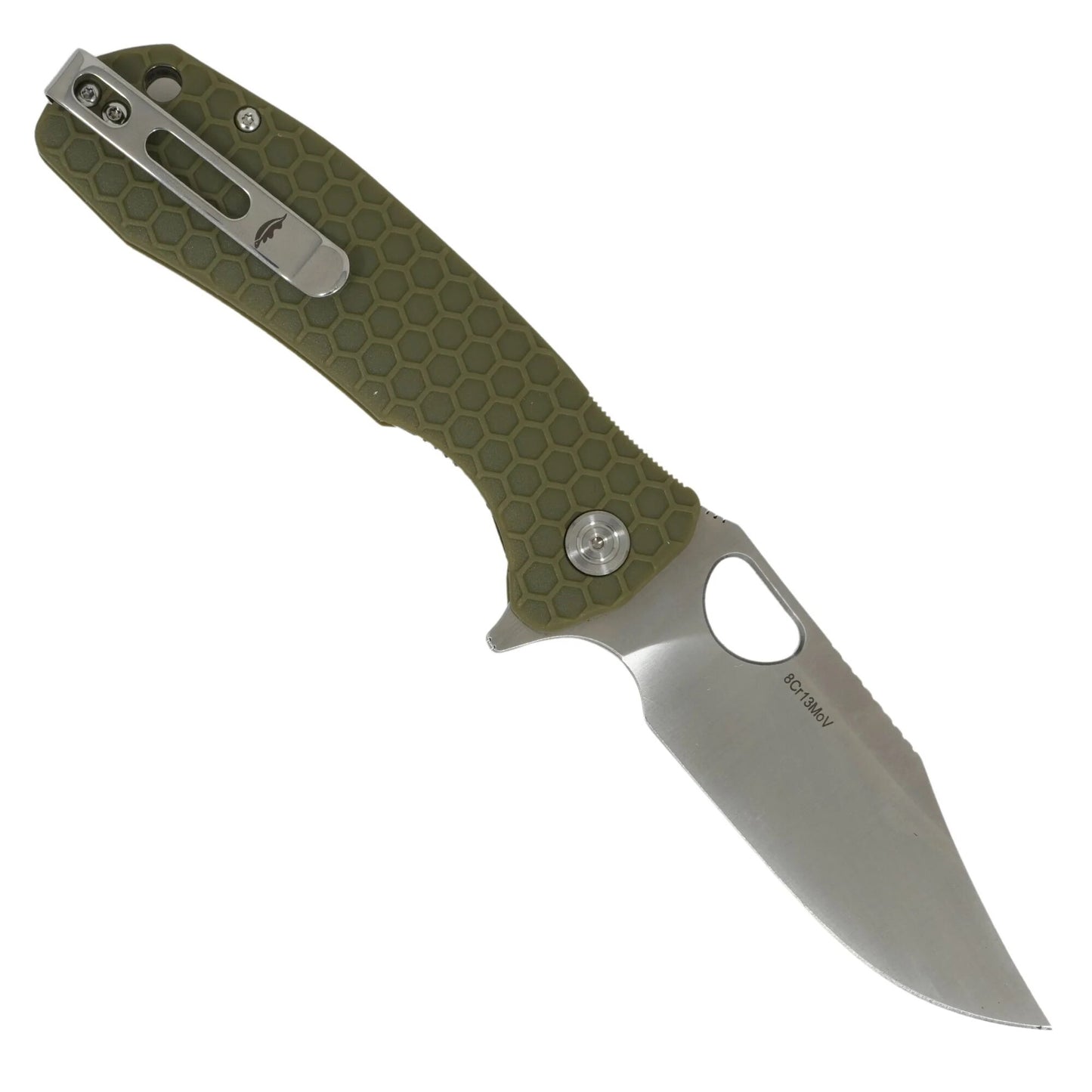 Nóż składany Honey Badger Clip-Point Large 8Cr13MoV - Green