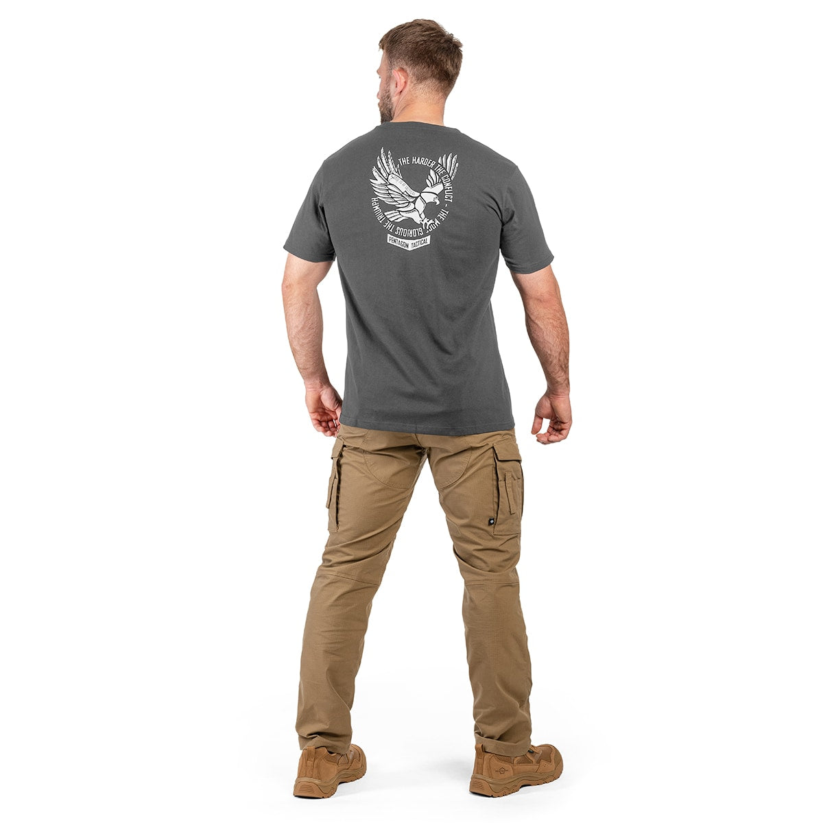Koszulka T-Shirt Pentagon Ageron "Eagle" - Wolf Grey