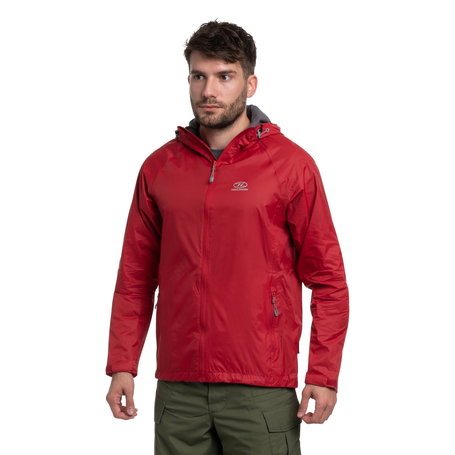 Kurtka Highlander Outdoor Stow & Go Pack Away - Red