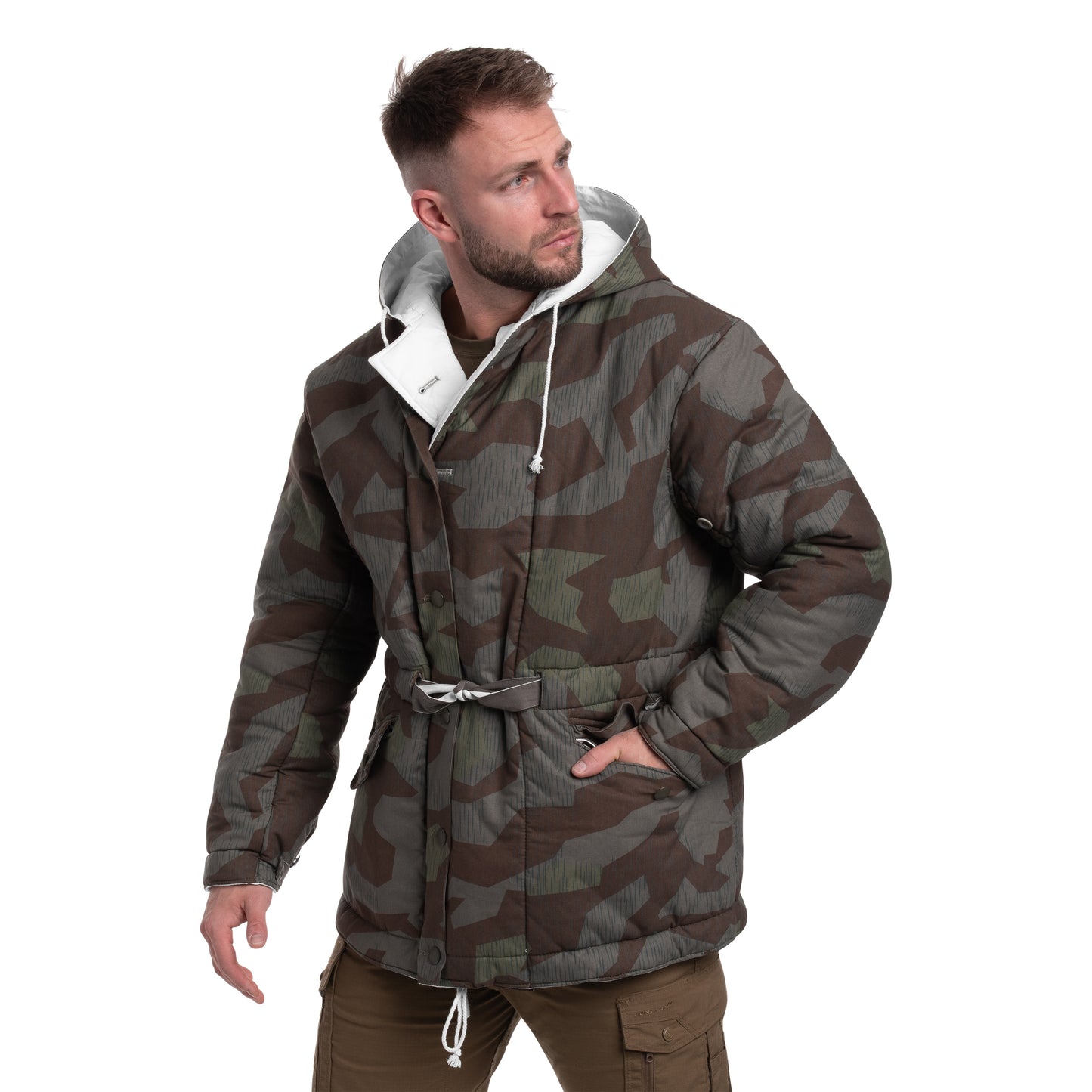 Kurtka dwustronna Mil-Tec WWII - Splinter/White