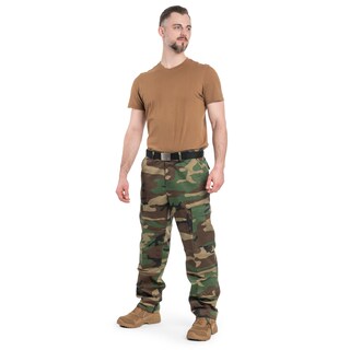 Spodnie wojskowe MFH wzmacniane US Combat BDU - Woodland