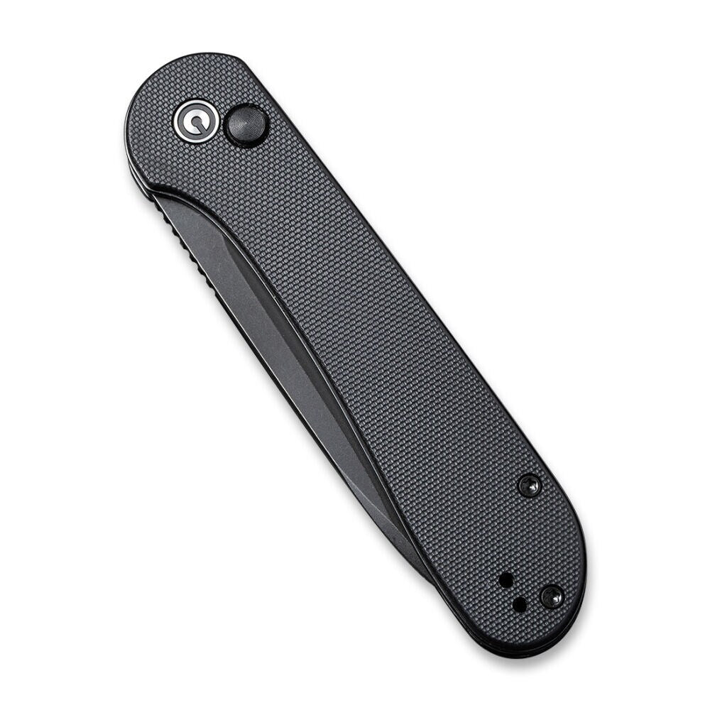 Nóż składany Civivi Elementum Button Lock - All Black G10