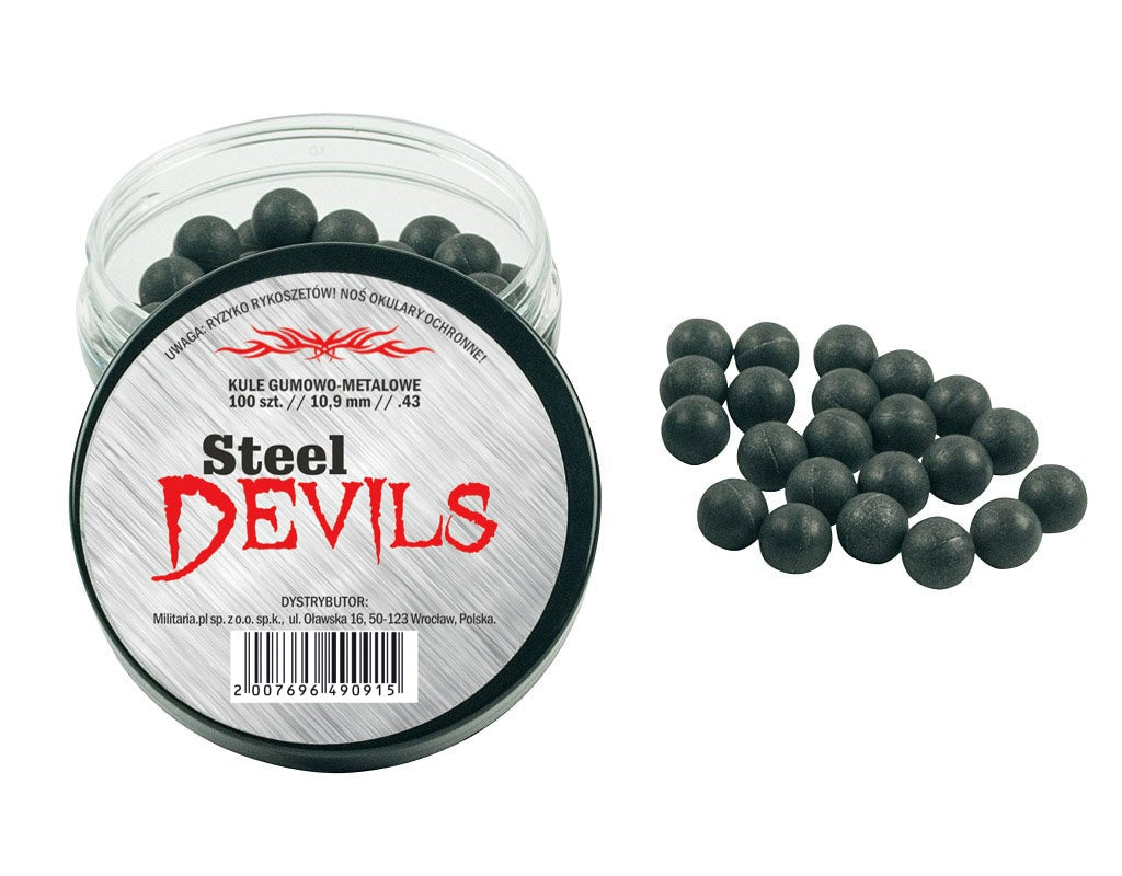 Kule gumowo-metalowe RAM Steel Devils .43 - 100 szt.