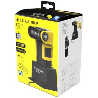 Latarka Ledlenser EXC7R ATEX Set ze stacją ładującą - 400 lumenów