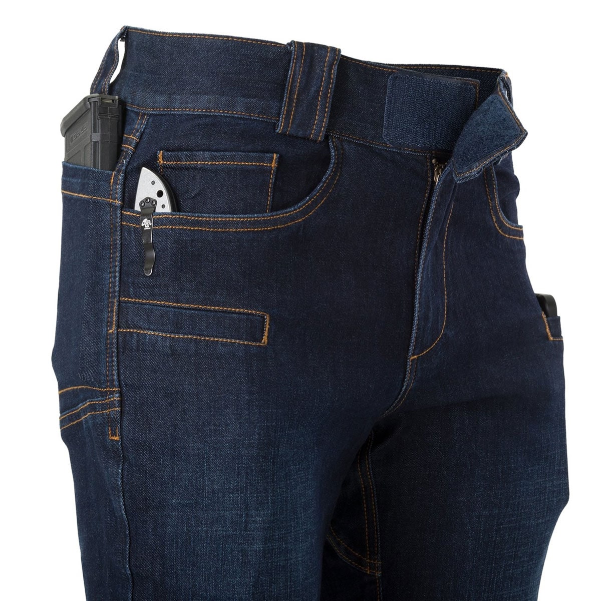 Spodnie Helikon Greyman Tactical Jeans Slim Denim Mid - Denim Blue