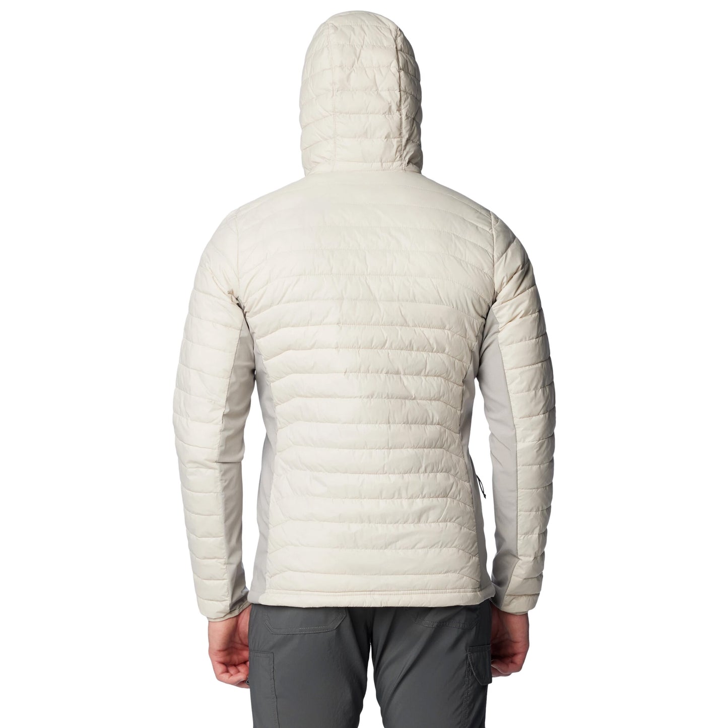 Kurtka Columbia Powder Pass Hooded Hybrid Down Jacket - Dark Stone/Flint
