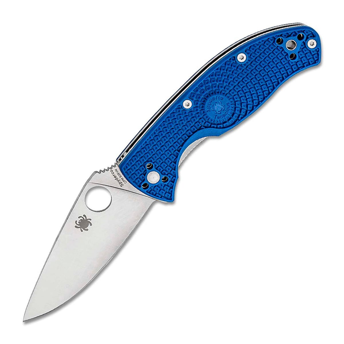 Nóż składany Spyderco Tenacious Lightweight Plain CPM S35VN - Blue