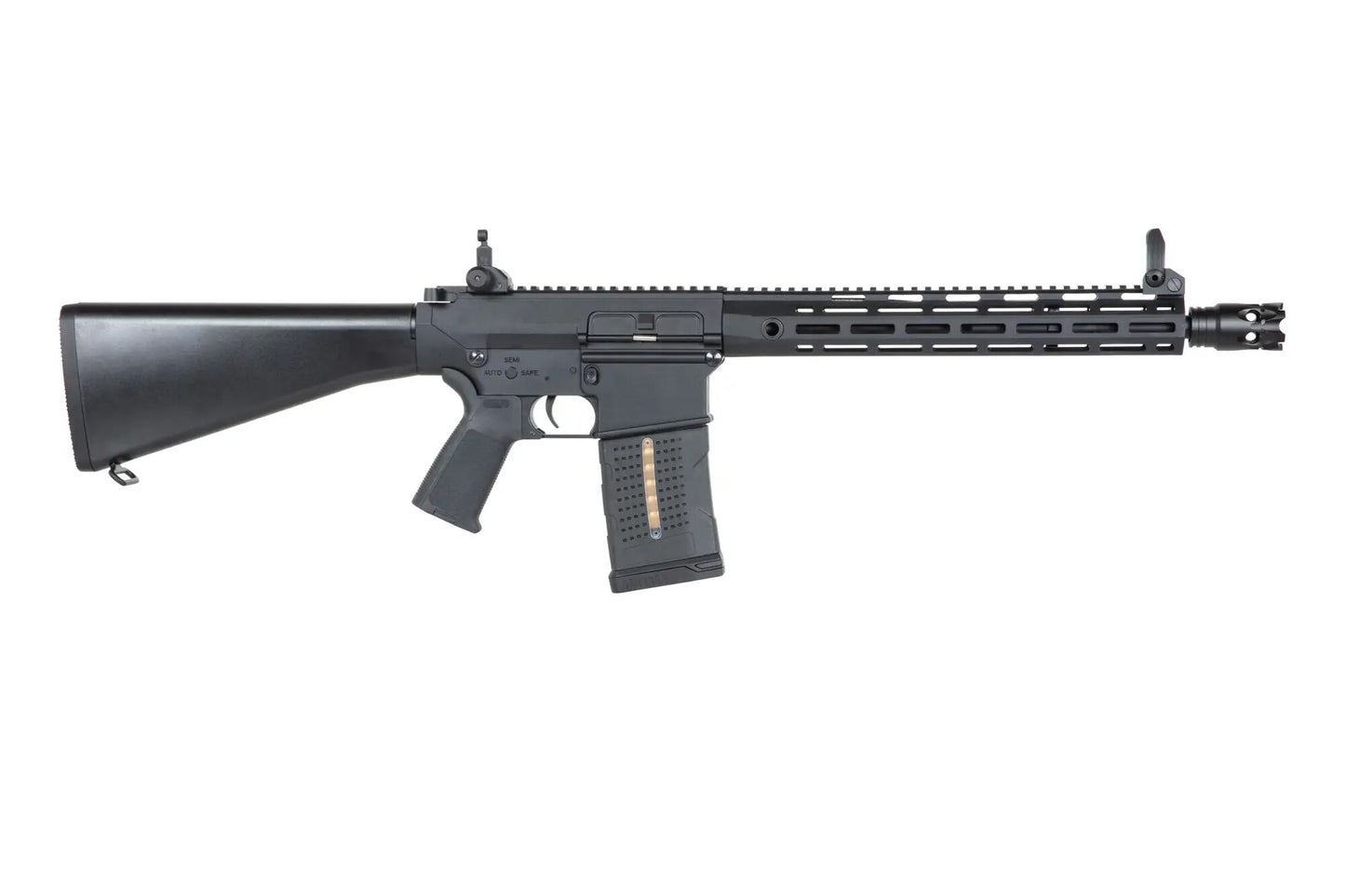 Karabin wyborowy AEG A&K SR25-P-E2 M-LOK-20 z polimerową kolbą - Black