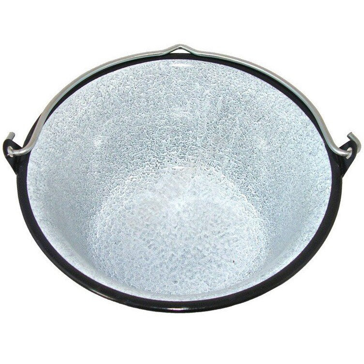 Kociołek węgierski polowy emaliowany MFH 14L Black