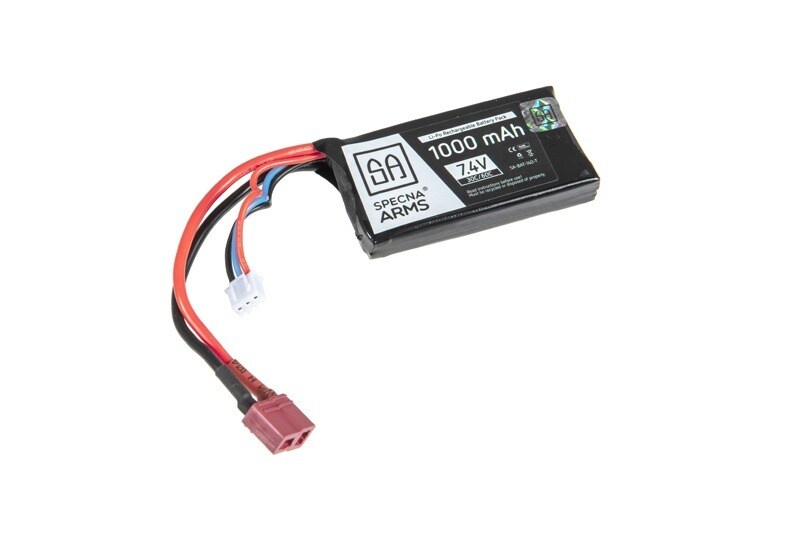 Akumulator ASG Specna Arms Li-Po 7,4V 1000mAh 30/60C PEQ - T-Connect