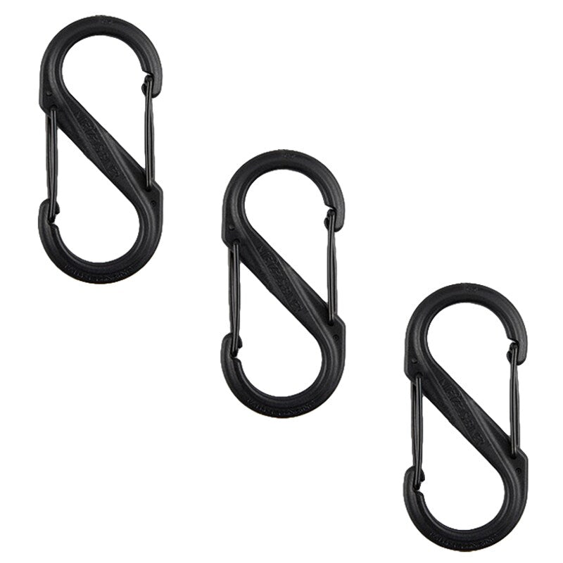 Karabińczyk Nite Ize S-Biner 4 Plastic Black Gate SBP4-03-01BG - 3 szt.