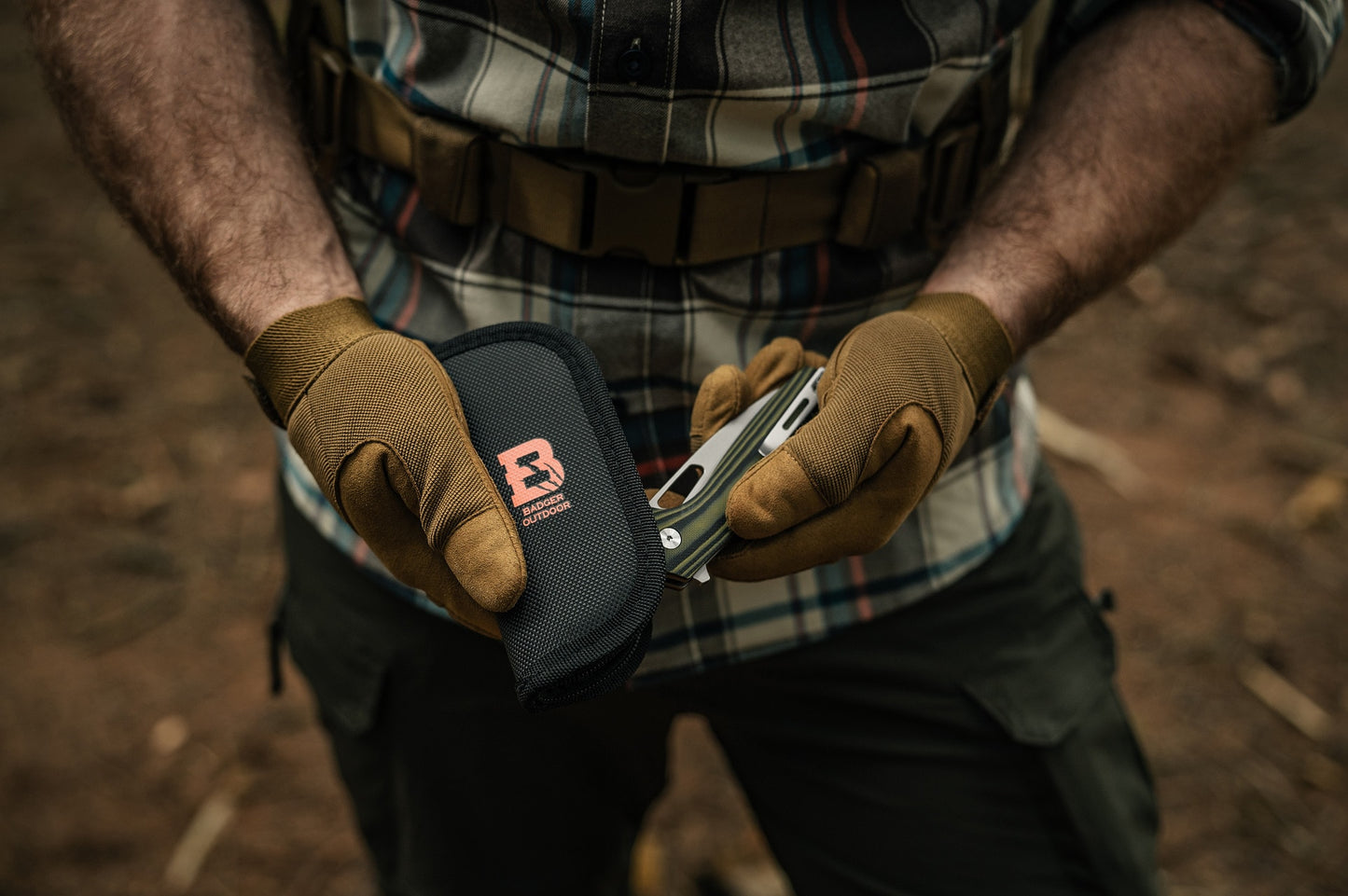 Nóż składany Badger Outdoor D2 Gecko