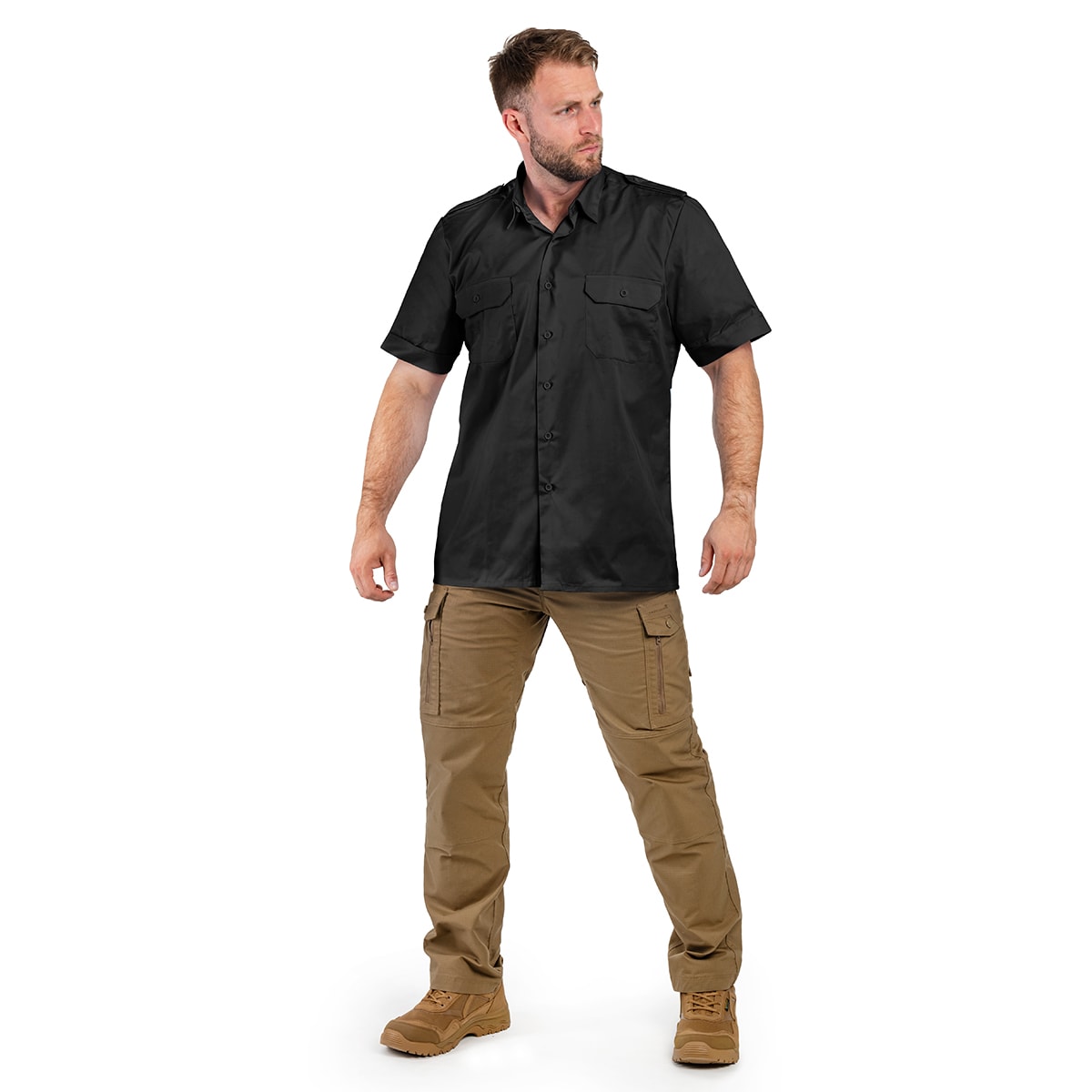Koszula Mil-Tec Service Short Sleeve Shirt - Black