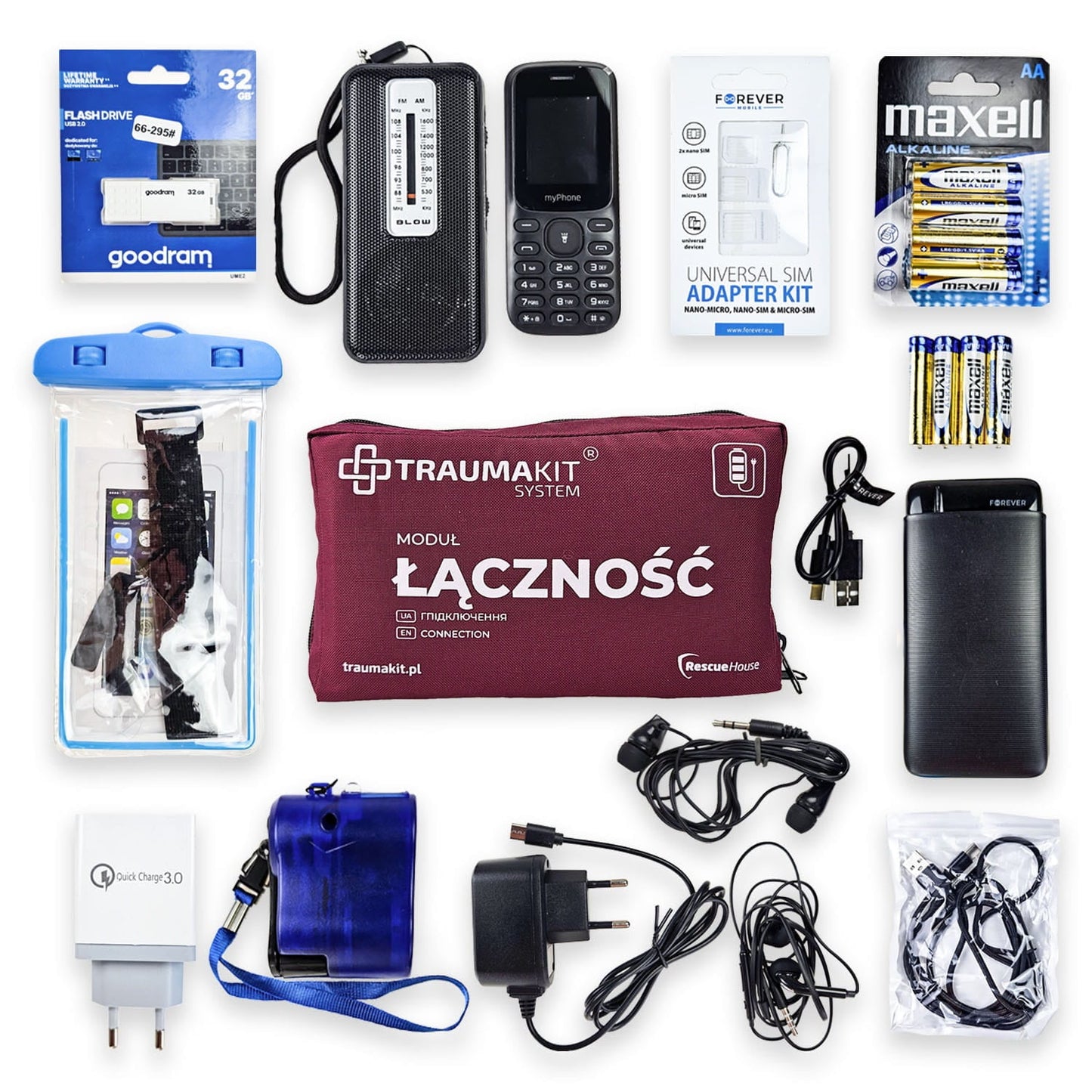 Kieszeń modułowa AedMax Trauma Kit Łączność