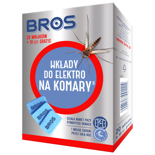 Wkłady zapasowe Bros do elektrofumigatora - 20 szt.