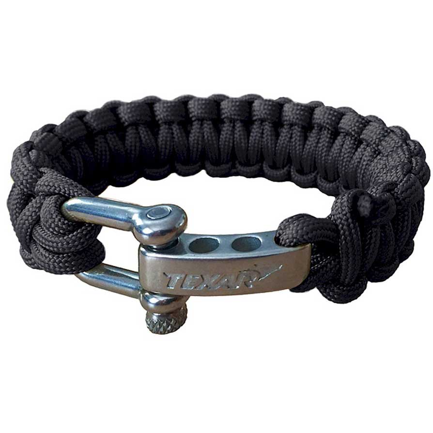 Bransoletka Paracord Texar szekla - Black