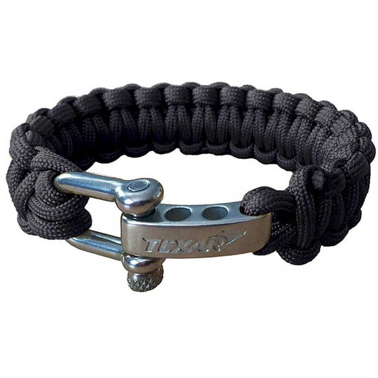 Bransoletka Paracord Texar szekla - Black