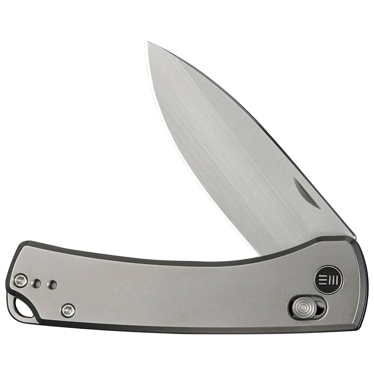 Nóż składany WE Knife Nightblade - Polished Bead Blasted Titanium