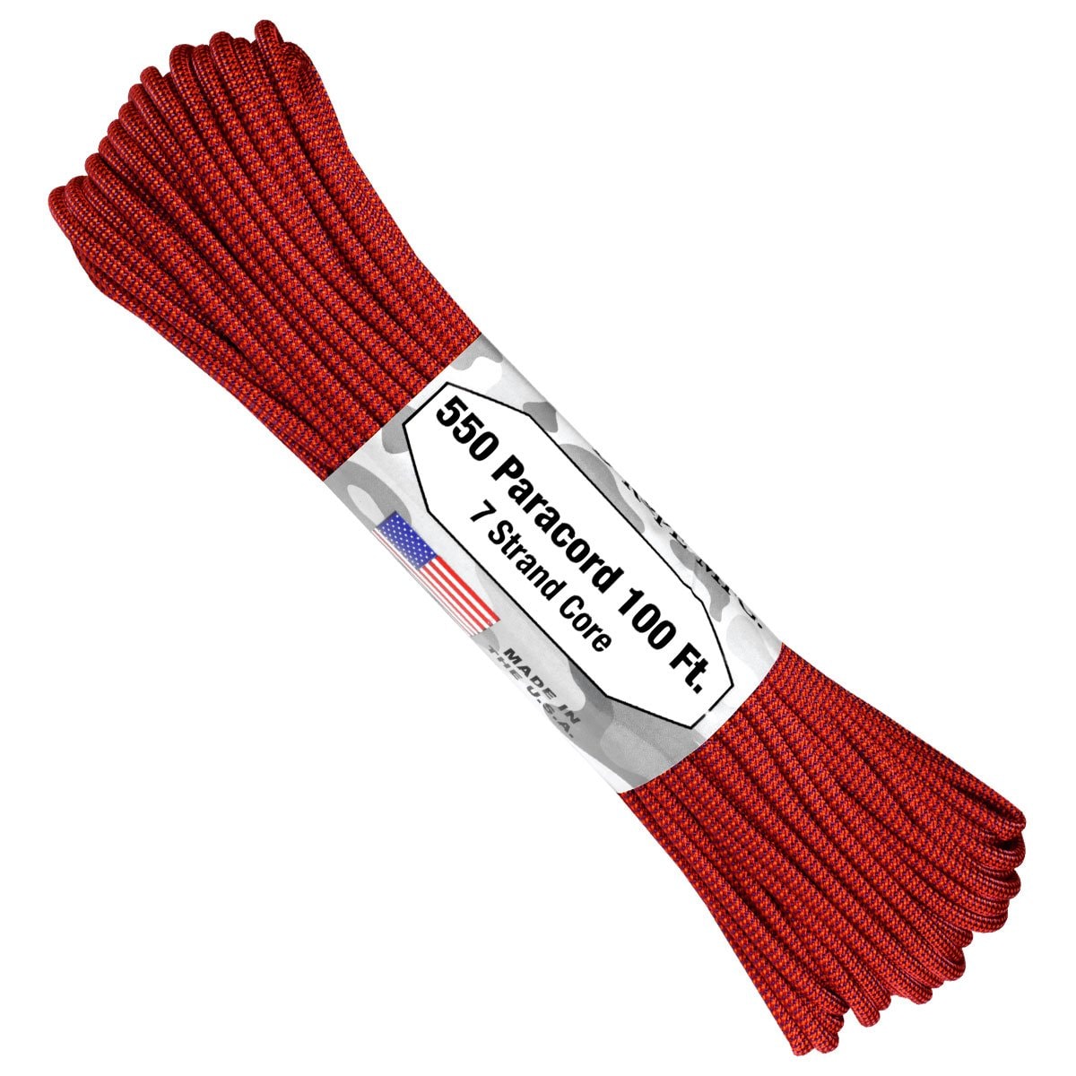 Linka Atwood Rope MFG 550 Paracord Color Changing Patterns 30 m - Blood Moon