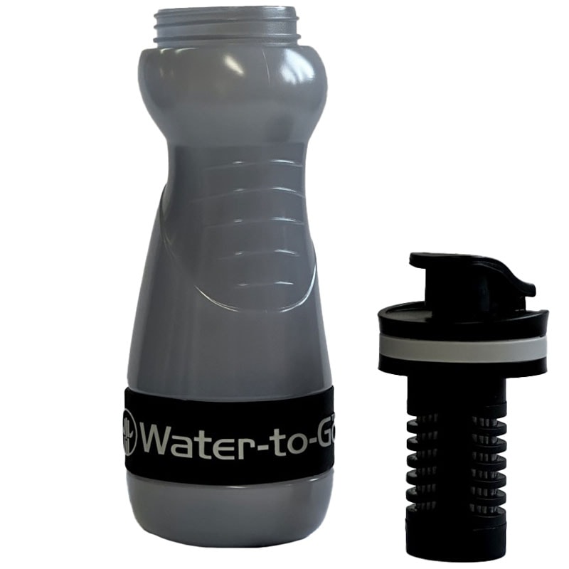 Butelka z filtrem Water-to-Go Sugarcane 550 ml - Euro Black