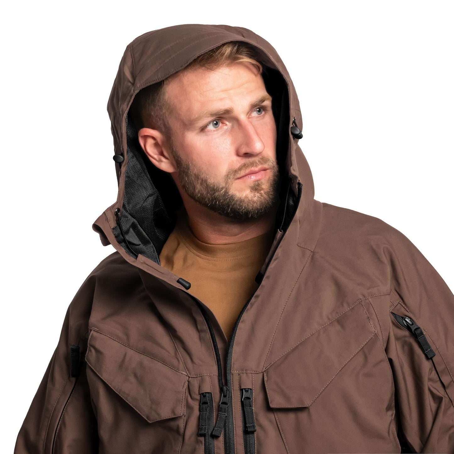 Kurtka Helikon Pilgrim Anorak - Earth Brown/Black