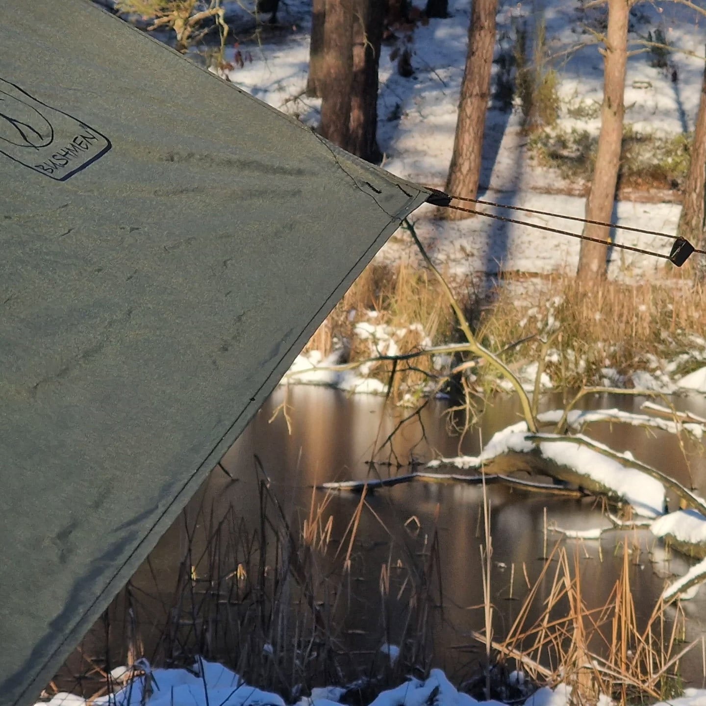 Płachta biwakowa Bushmen Easy Tarp 4 x 3 m - Green
