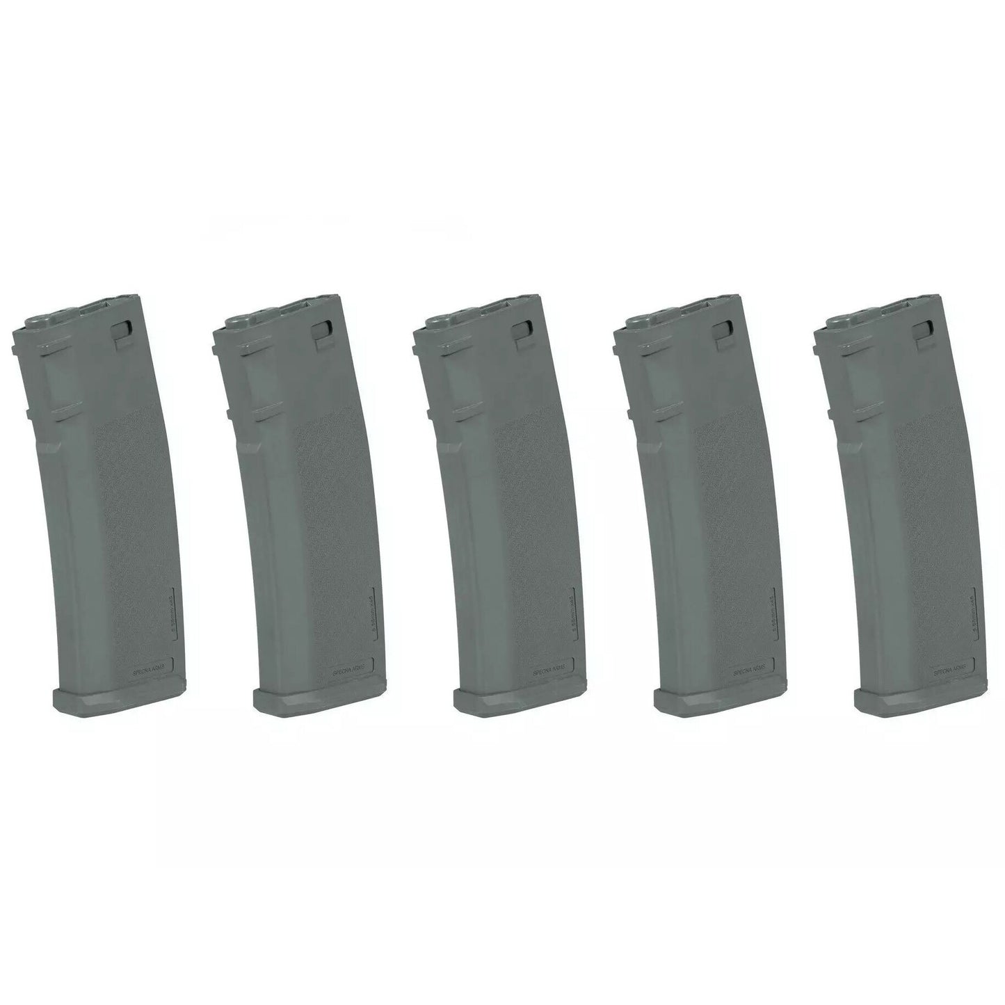 Zestaw 5 magazynków Specna Arms Hi-Cap S-Mag do replik M4/M16 - Chaos Grey