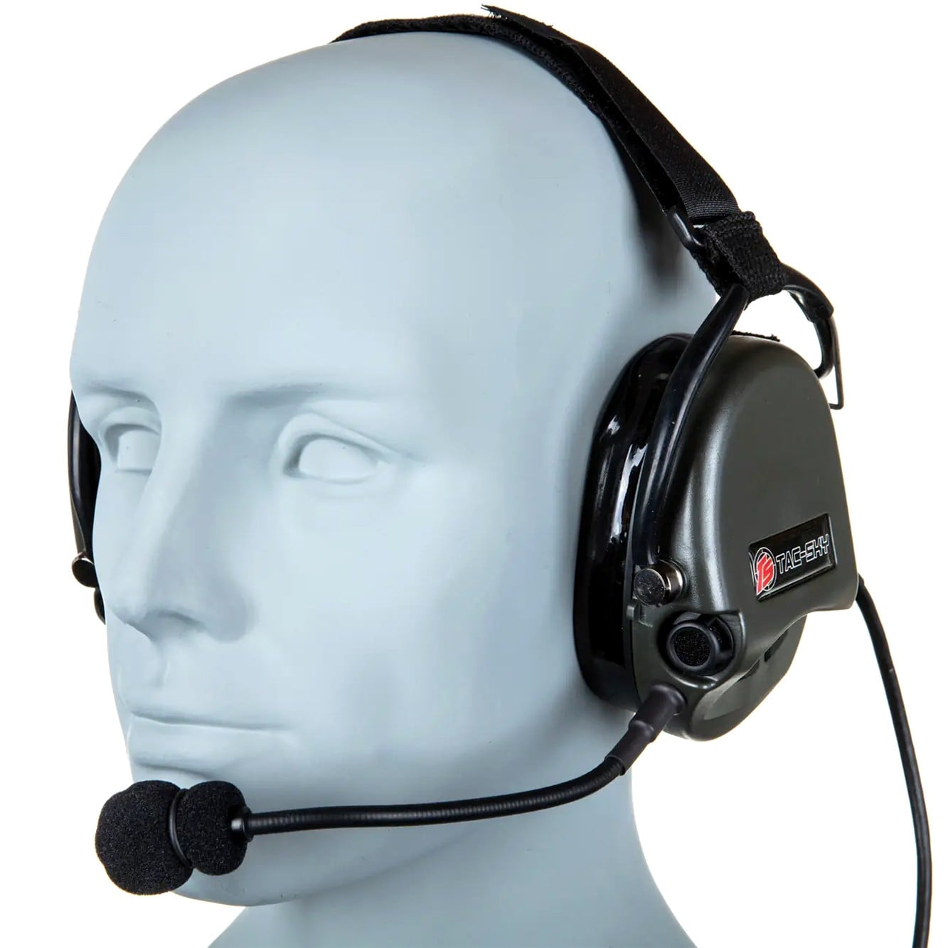 Ochronniki słuchu aktywne Tac-Sky WYS0149 PRO - Foliage Green