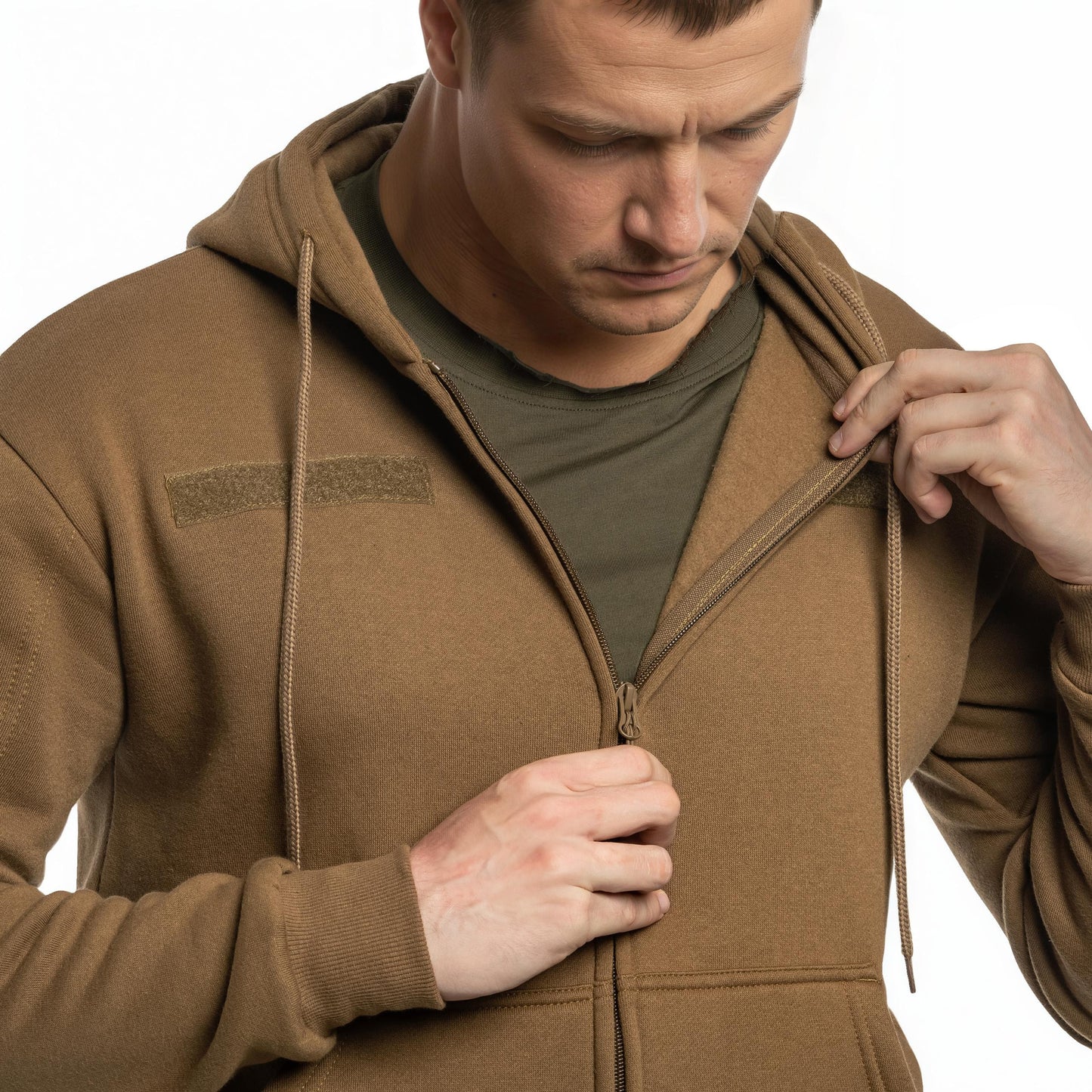 Bluza Mil-Tec Tactical Hoodie Zipper Coyote