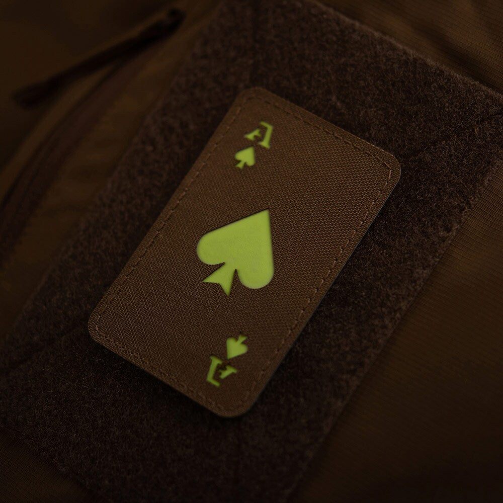 Naszywka fluorescencyjna M-Tac Ace Of Spades Laser Cut - Coyote/GID