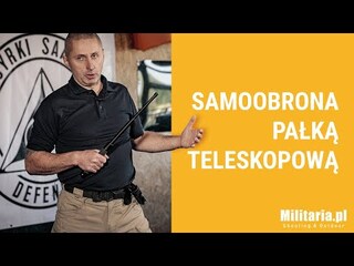 Pałka teleskopowa Blackfire hartowana 16" Rubber Black