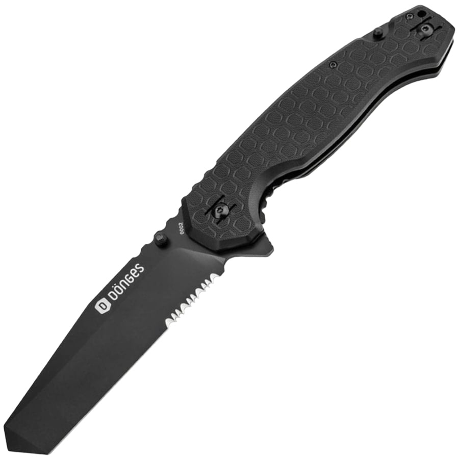 Nóż składany ratowniczy Dönges Professional Tactical - Black