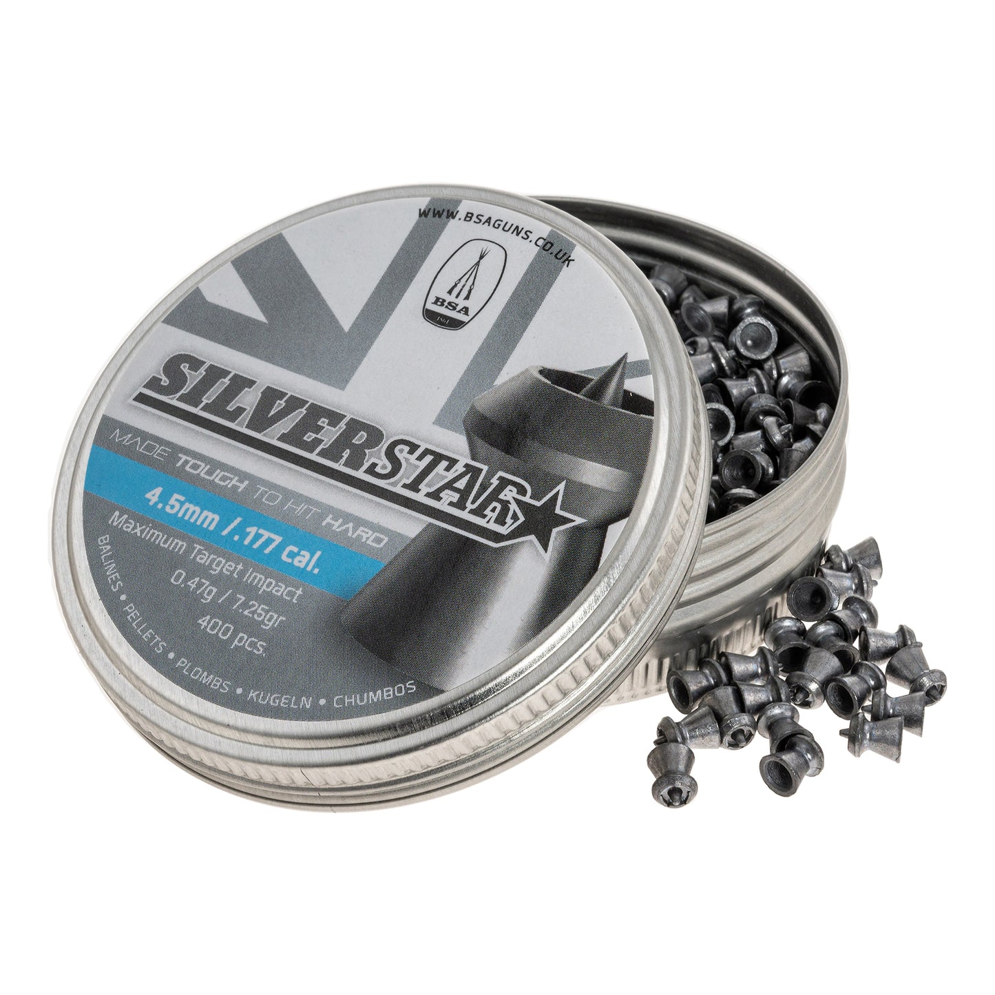 Śrut BSA Silver Star 4,5 mm - 400 szt.