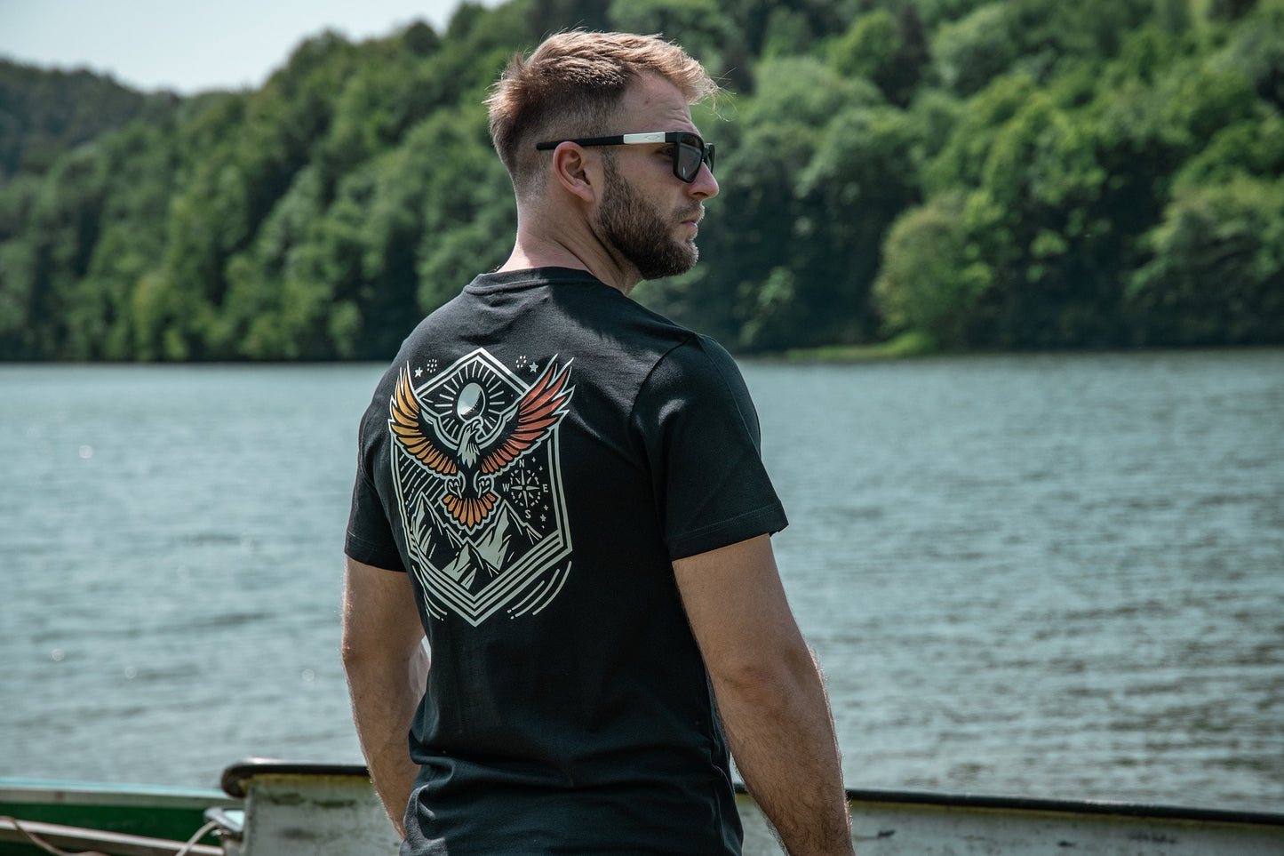 Koszulka T-shirt Voyovnik Summit Wings - Czarna