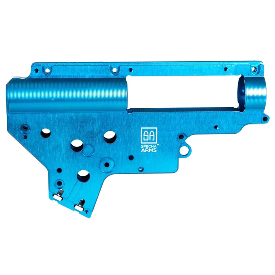 Aluminiowy szkielet gearboxa V2 CNC Specna Arms - Niebieski