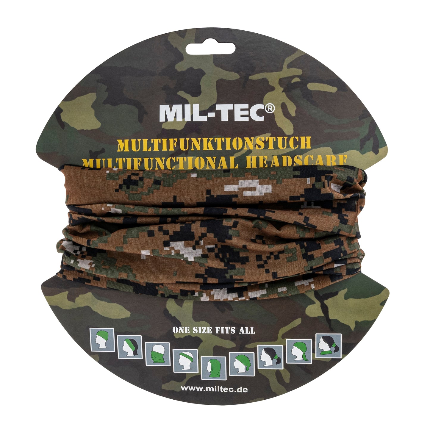 Chusta wielofunkcyjna Mil-Tec - Digital Woodland
