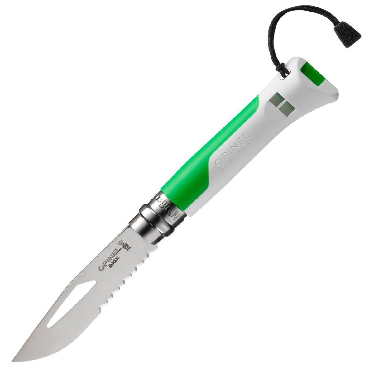 Nóż składany Opinel No.8 Outdoor Fluo Green