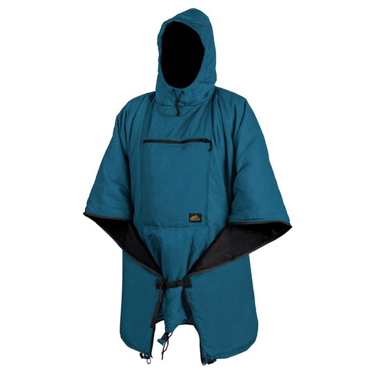 Ponczo Helikon Swagman Roll Climashield Apex z funkcją śpiwora - Aqua Blue