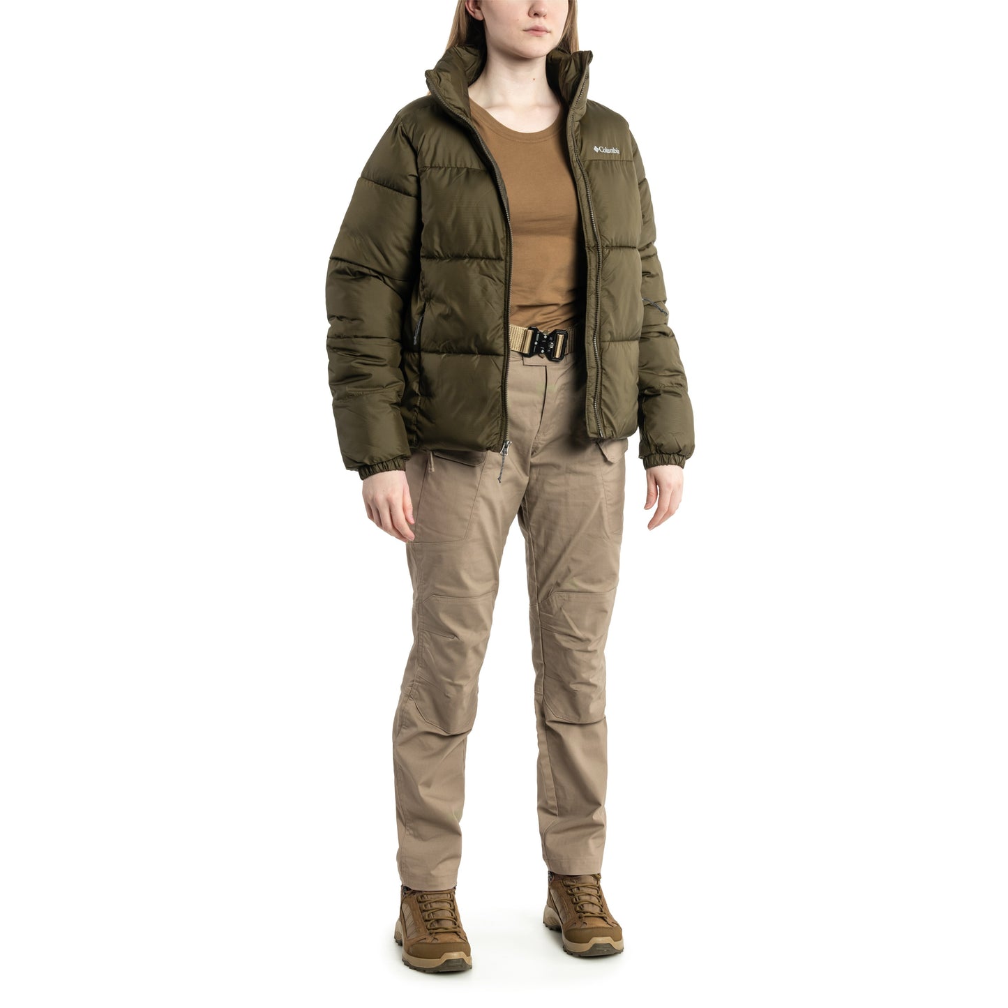 Kurtka damska Columbia Puffect Jacket - Olive Green
