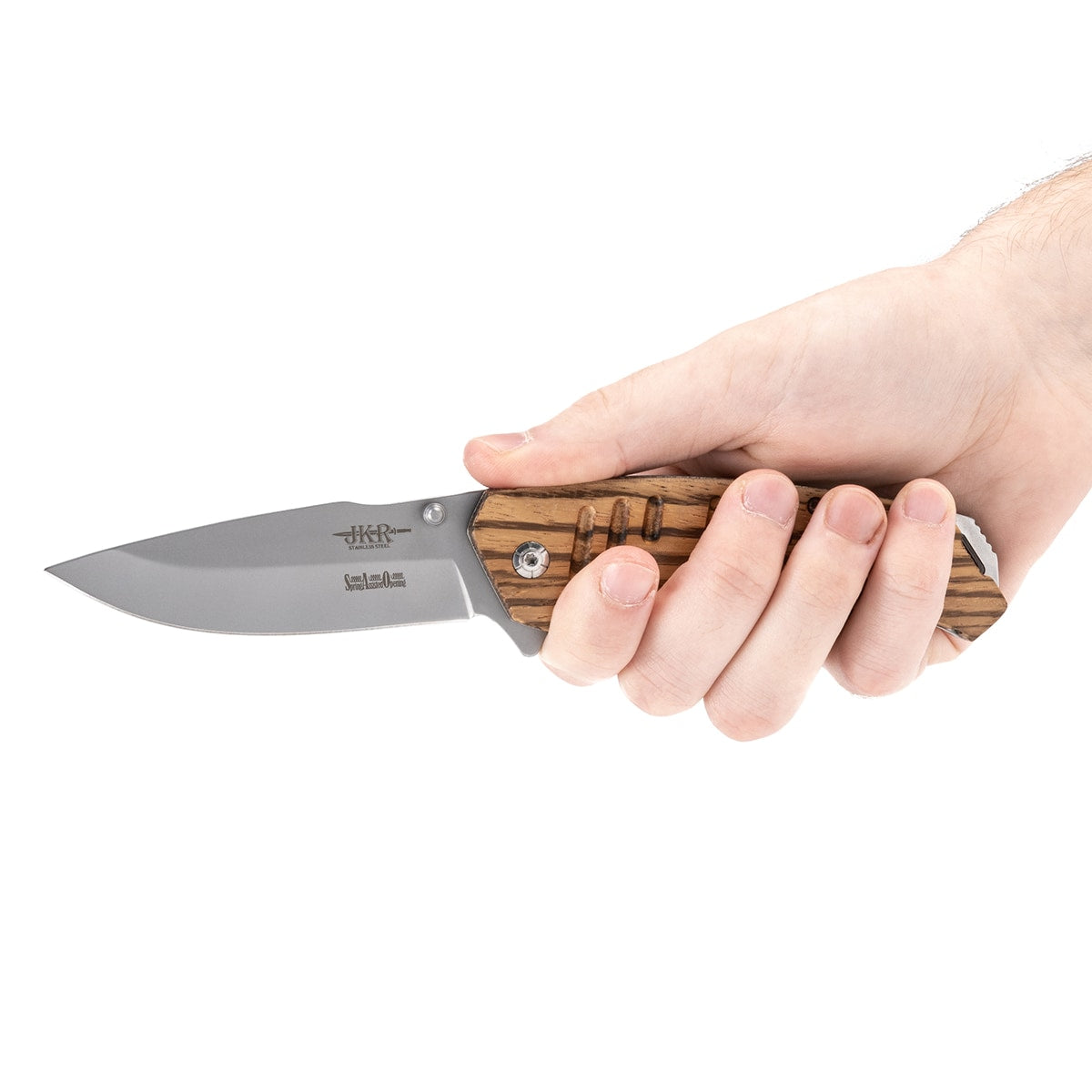 Nóż składany Joker Wood Handle Spring Assisted