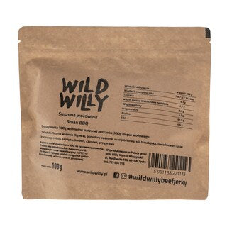 Suszona wołowina Wild Willy Beef Jerky BBQ 100 g