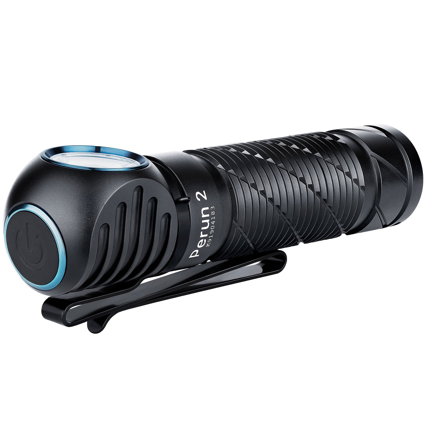 Latarka czołowa i kątowa Olight Perun 2 Cool White Kit Black z opaską - 2500 lumenów