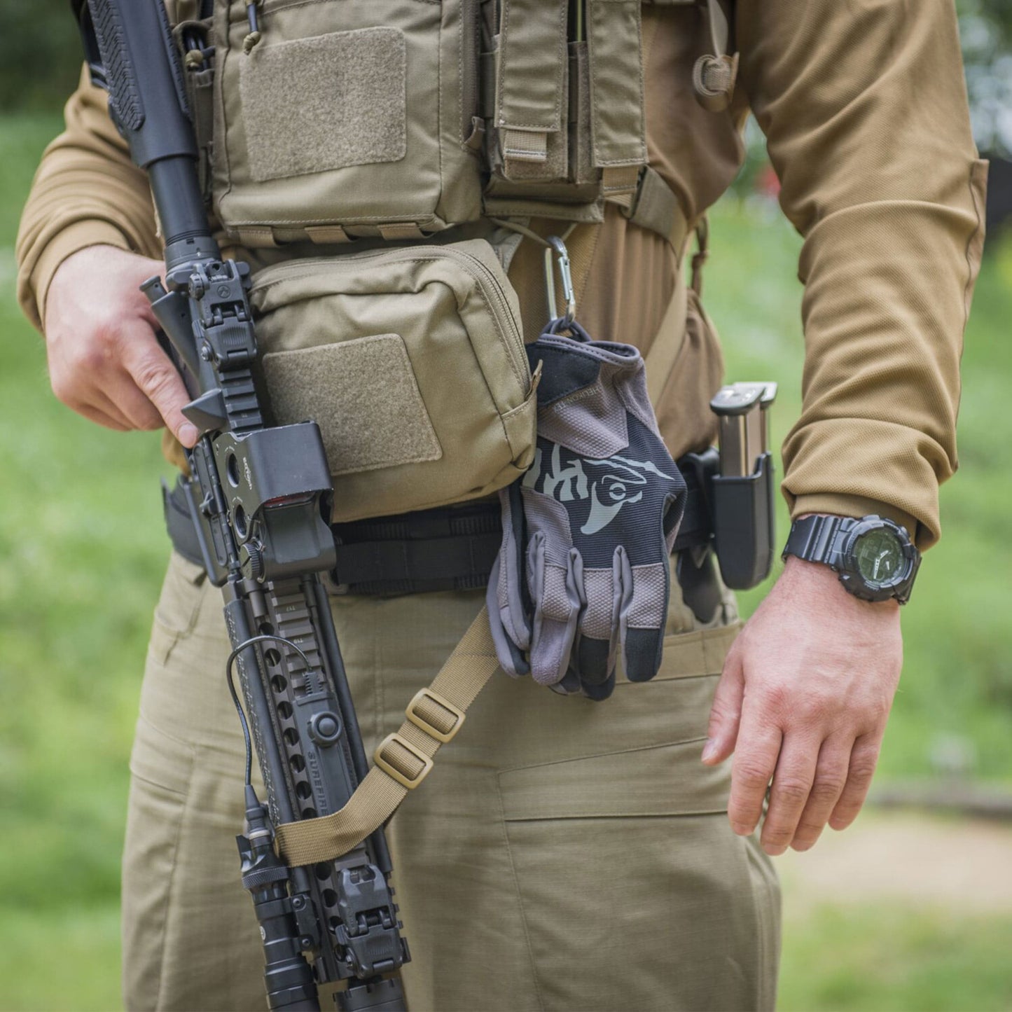 Rękawice Helikon Range Tactical - Black/Shadow Grey