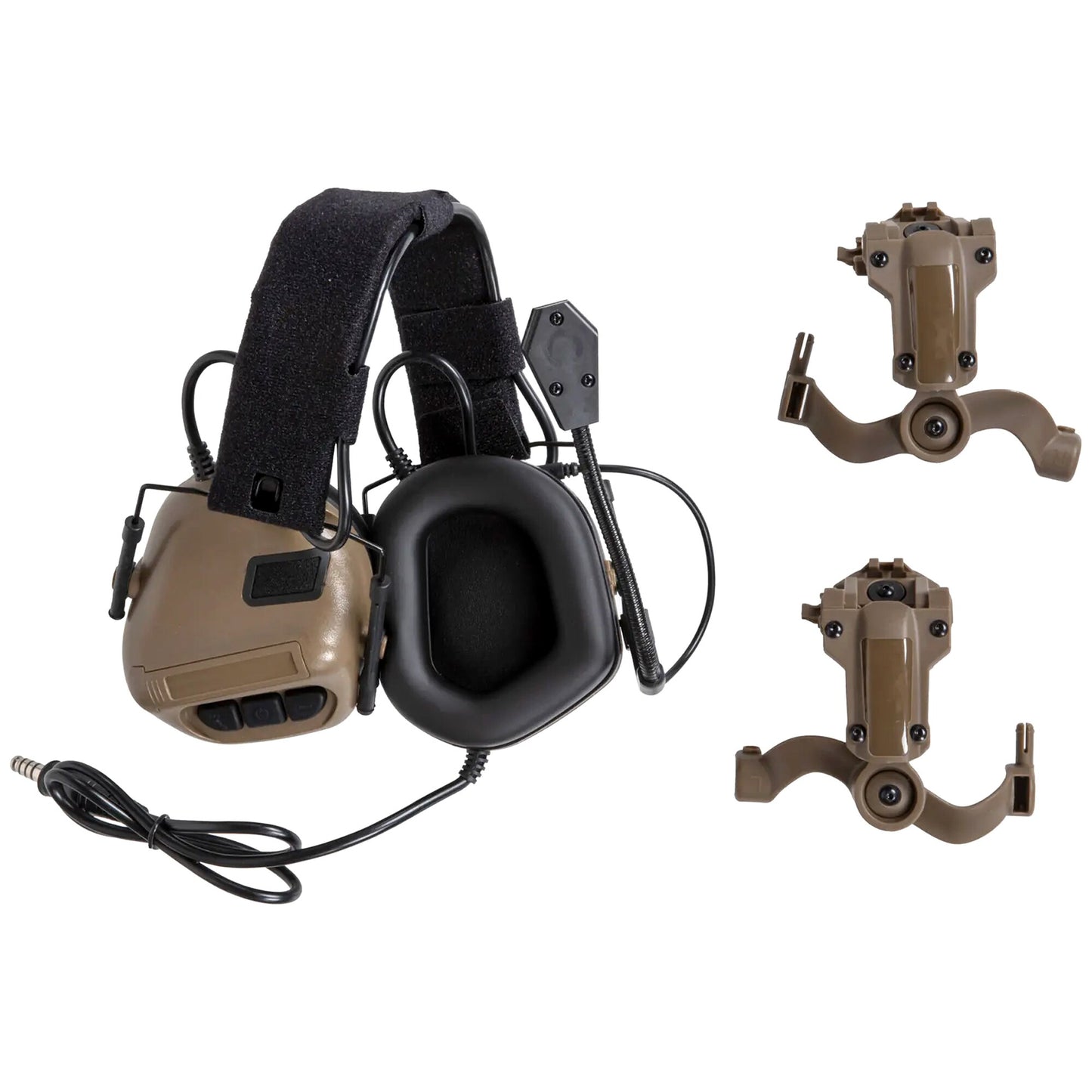 Słuchawki taktyczne Wosport HD-19 Gen. 5 - Tan