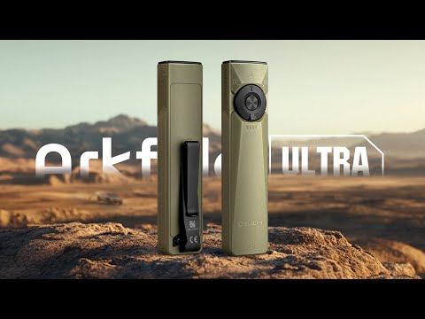 Latarka ze wskaźnikiem laserowym Olight Arkfeld Ultra UV Cool White OD Green - 1400 lumenów