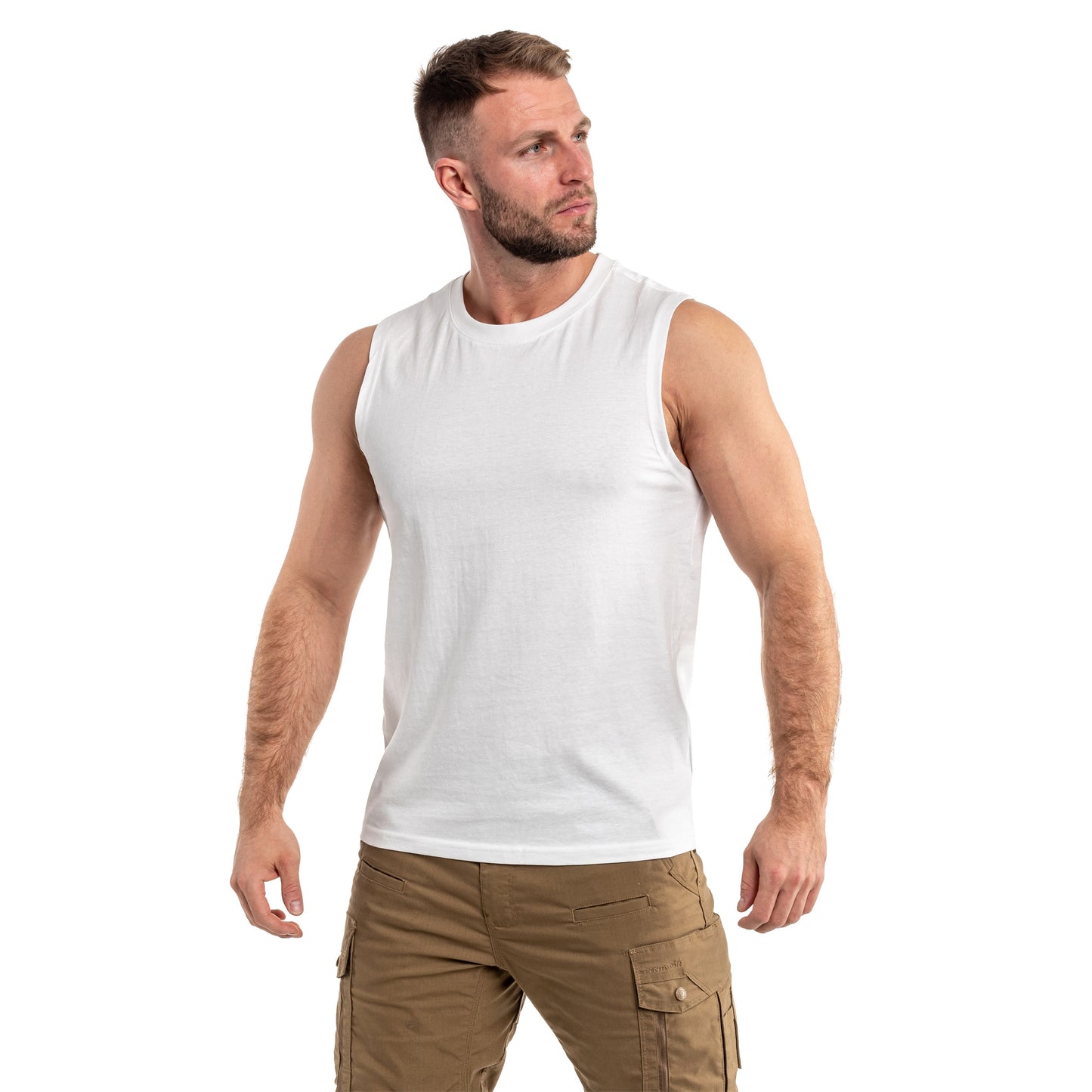 Koszulka Tank Top Brandit Sleeveless - White
