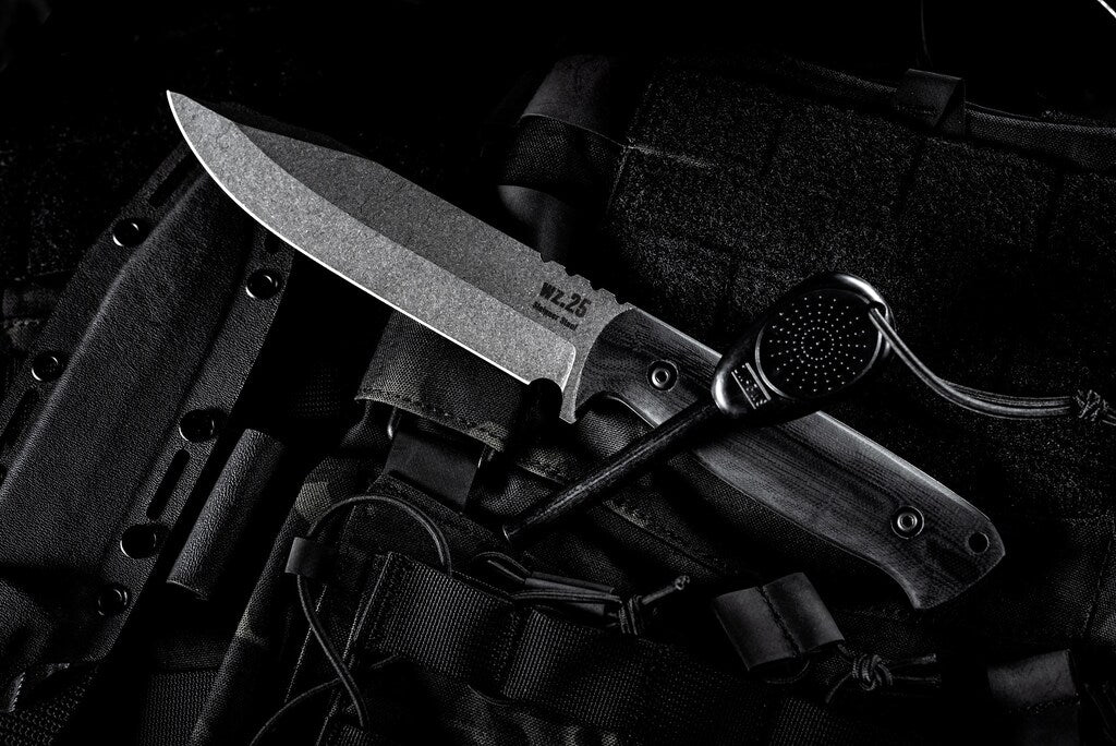 Nóż Za-Pas WZ.25 Grom Plus Kydex Stonewashed - Black